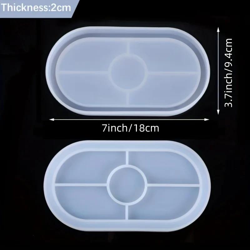 Ovalförmige Silikonharzform - Benutzerfreundliches, langlebiges DIY-Bastelwerkzeug für Schmuck & Heimdeko, perfekt für Anfänger & Profis