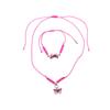 Ladies Butterfly Pendant Necklace Bracelets For Women Beads Necklace Choker Accessories Jewelry Gift