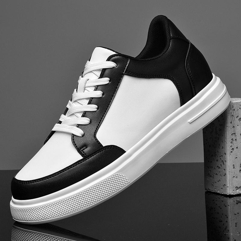 Hot Sale Men White Elevator Shoes 6CM/8CM/10CM Invisible Height Increasing Sneakers