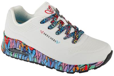 Uno - Ravaged Love, Womens White Sneakers