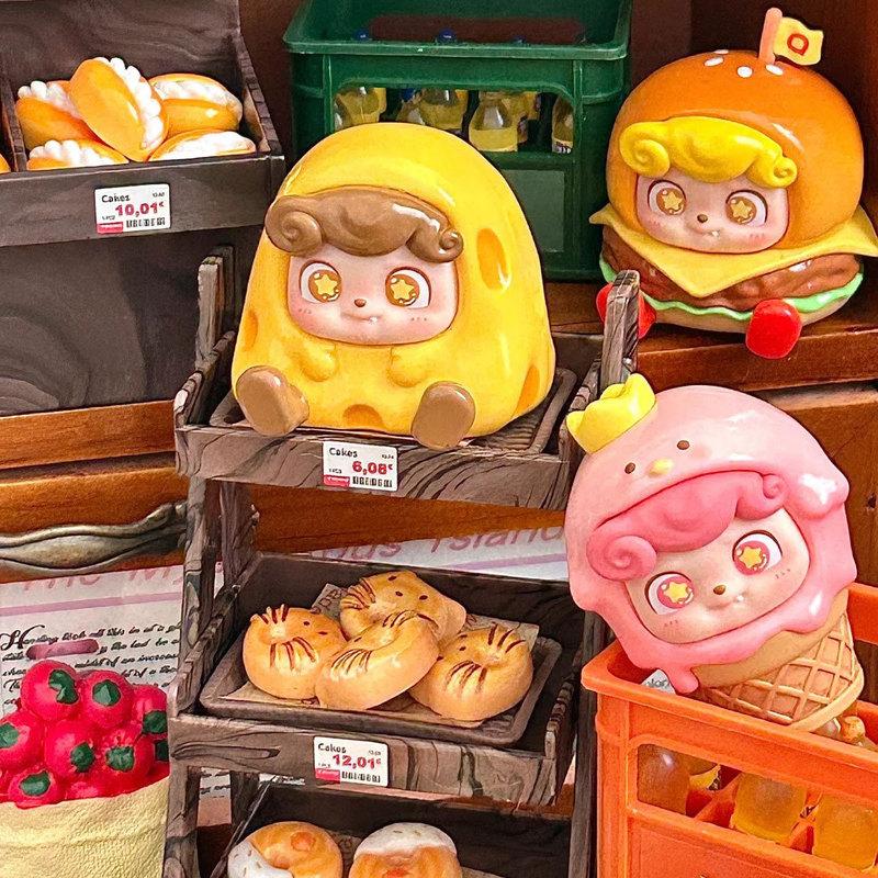 In Stock Q.Kid Street Snack Mini Series Toys Bag Dolls Cute Action Figure Desktop Ornaments Gifts Collection