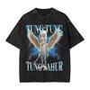 Vintage Washed Tshirt Tung Tung Tung Sahur Sybau Funny Meme Cotton T Shirts Popular Tee Shirt Couple Summer Awesome Design Tees