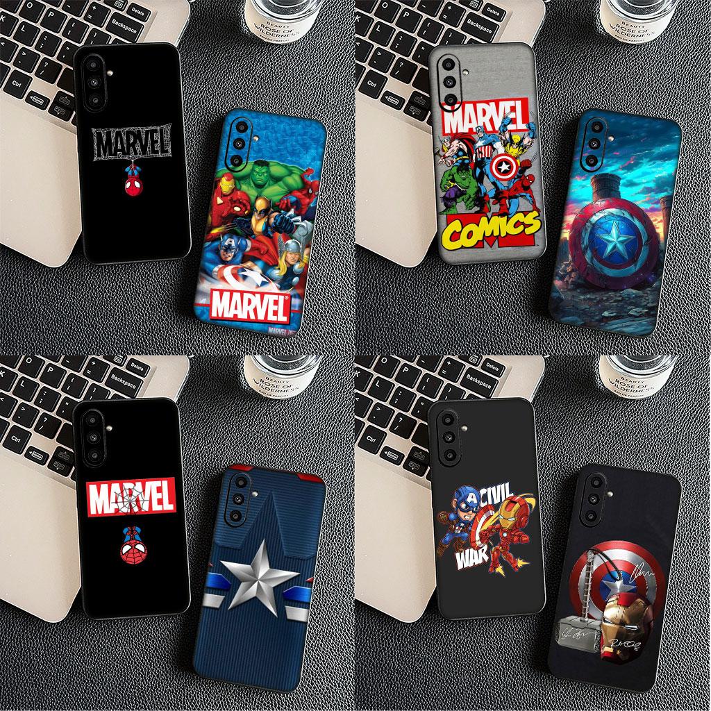 Captain Marvel America Shield Phone Cover for Samsung Galaxy A56 A26 A36 A10 A20 A30 A31 A32 A50 A51 A52 A53 A33 A12 A14 Case