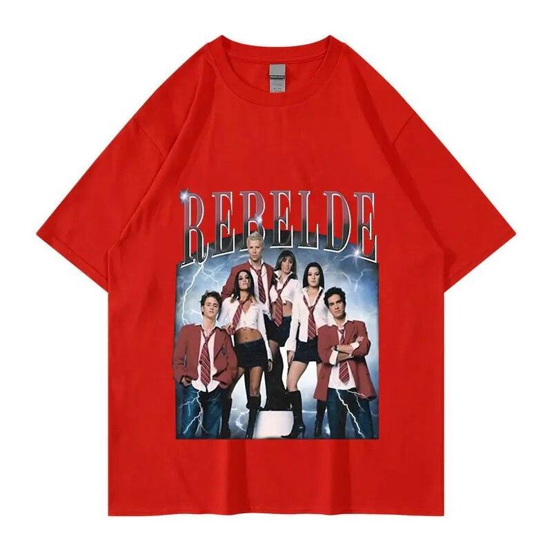 Limited Rebelde Rbd Concert Graphic T Shirts Vintage 90S Classic Mexican Tv Series T-Shirt Unisex WoUnisex Oversized TShirt Streetwear