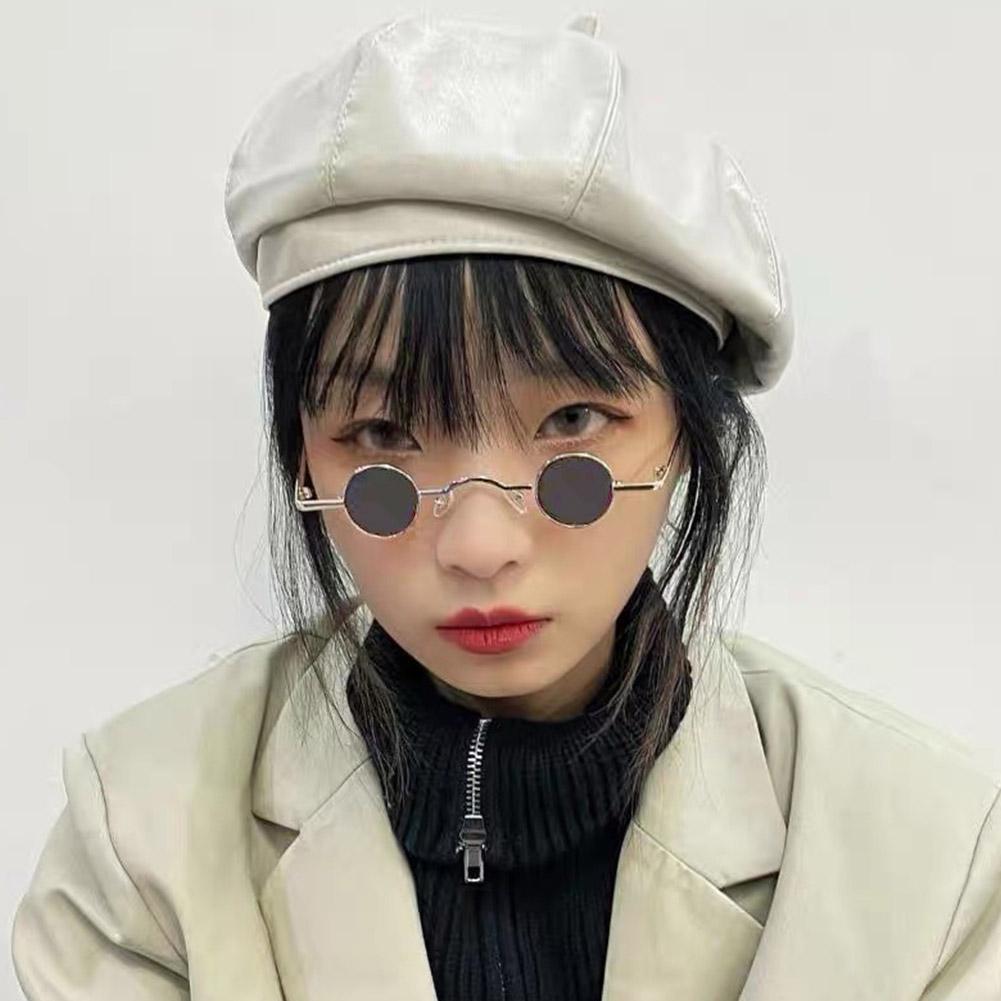 Retro Hippie Small Round Sunglasses For Men Women Vintage Metal Frame Mini Round Sun Glasses Hip-hop Eyewear UV400 For Outdoor