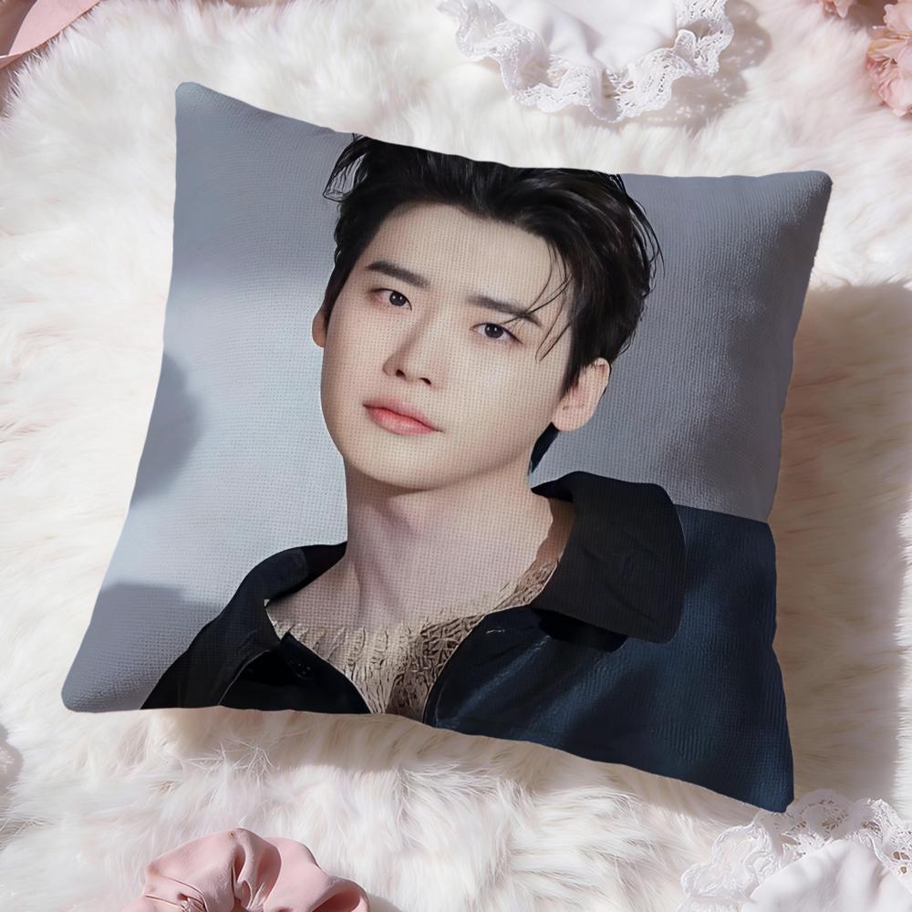 Actor L-Lee Jong S-Suk Cushion Cover Premium Comfort Reversible Pillow Cove -Two in One Design for Any Room & Car Interior