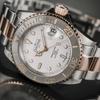 Mechanical Automatic Date 200M Waterproof Ternos Ceramic Swiss Made Silver [Davosa] 161.555.63 Men's