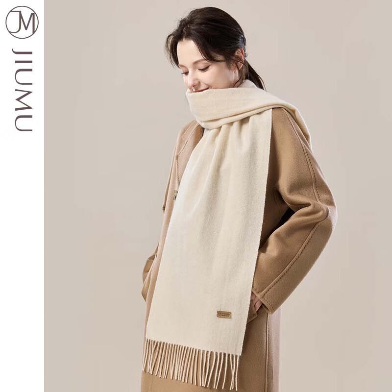 JIUMU Women's Pure Cashmere Scarf