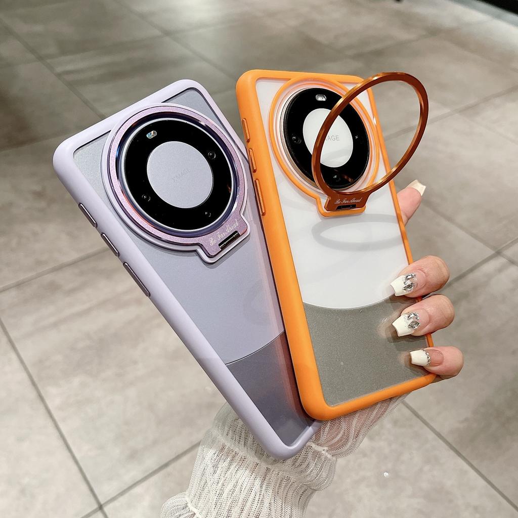 Metal Lens Frame Bracket Is Suitable for Huawei Mate60pro+ Phone Case and Mate50 Transparent Dust-proof Net Protective Cover