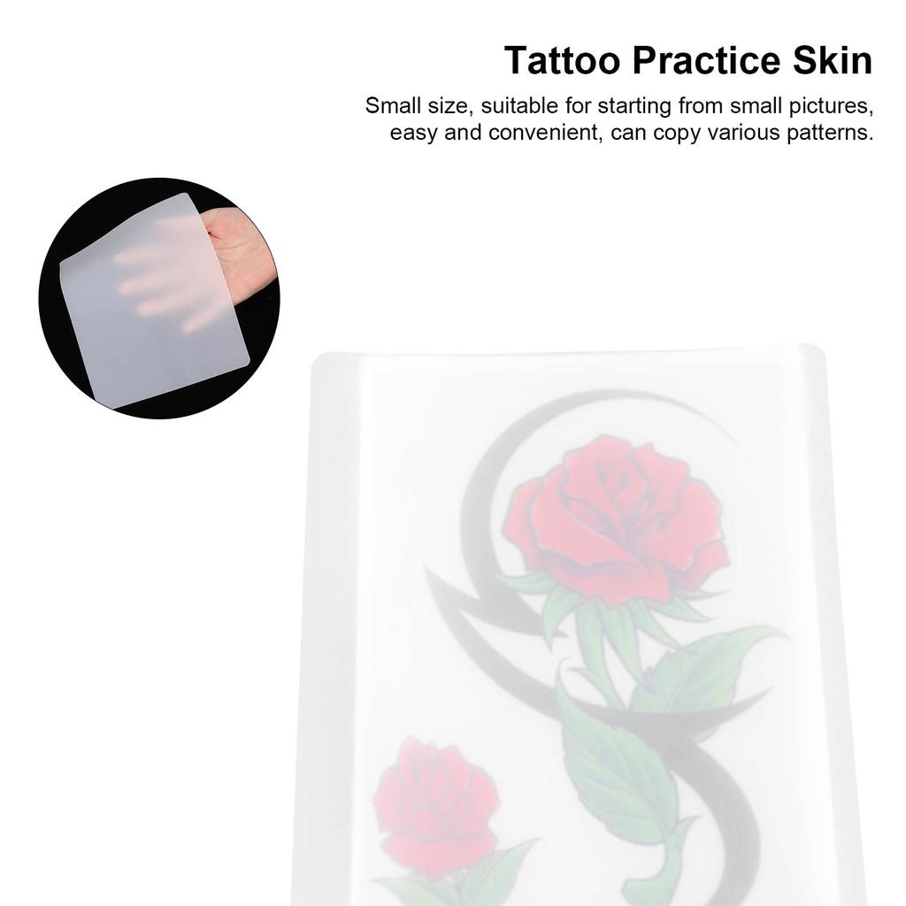 Blank Tattoo Practice Skins 10Pcs 14x19cm Tattooing and Microblading Eyebrow Practice Skin for Beginners