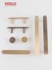 KEDLO Solid Brass Minimalist Flat Handle Modern Minimalist Brushed Brass Pull Kitchen Cabinet Drawer Antique Brass Handle