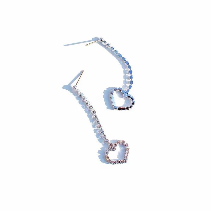 Heart Bling Long Earring