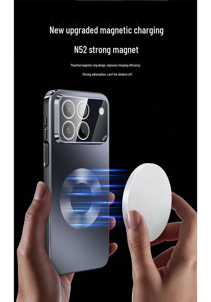 Honor Win Phone Case - New Matte Design with Star Ring, High-End Magnetic Charging, Fashionable for Men and Women