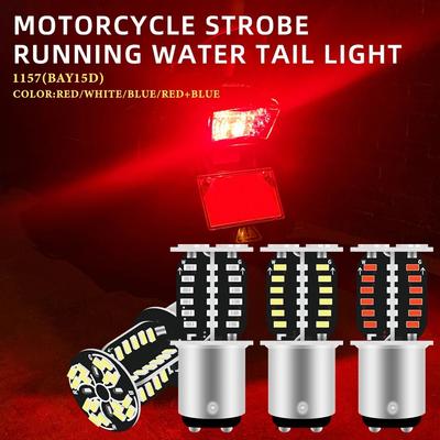64SMD Strobe Brake Light 1157 LED Easy To Install Motorcycle Turn Signal Tail Lamp Long-life Rotating Explosion Flash