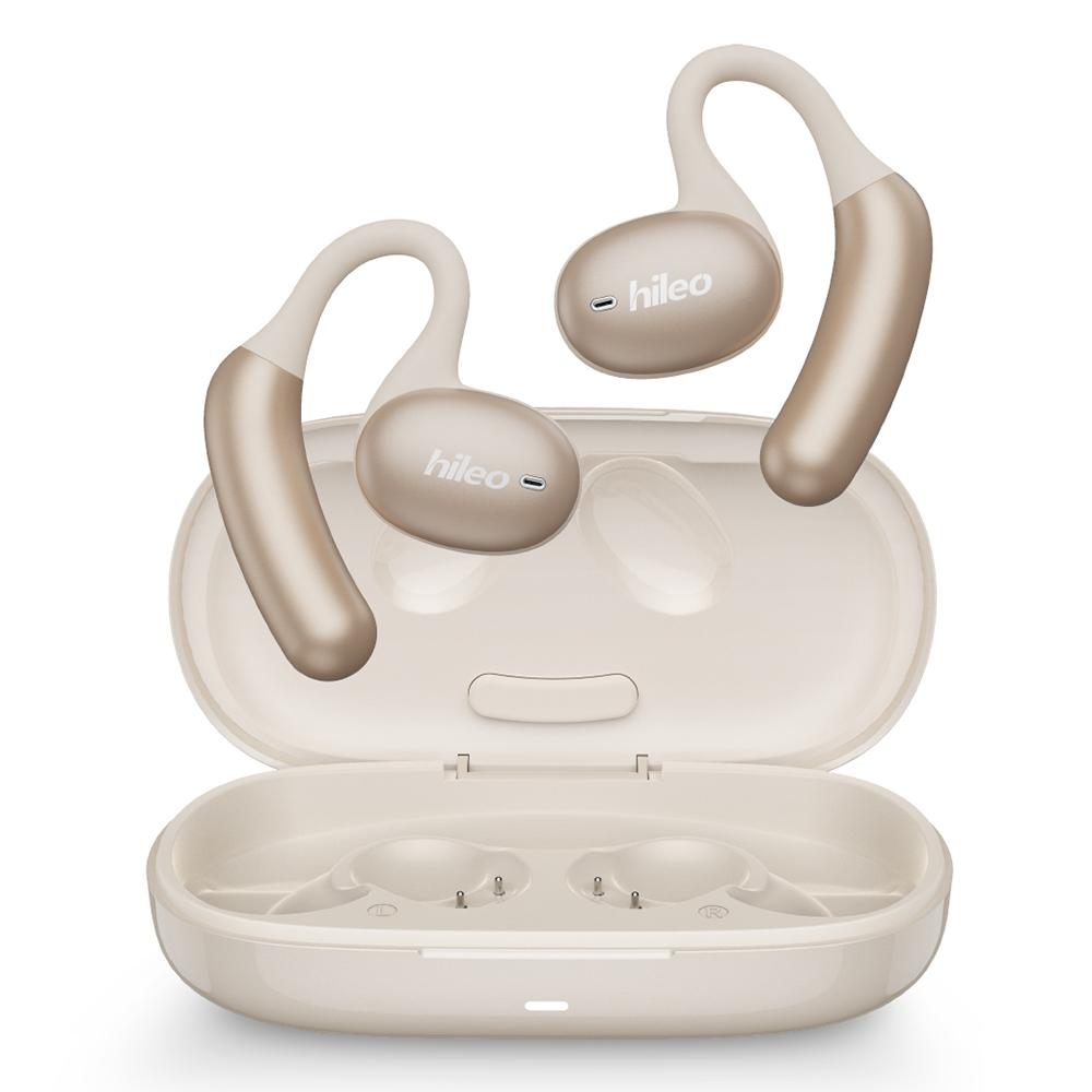 

HILEO hi96 ENC Noise Reduction Wireless Earbuds Open Ear Air Conduction Bluetooth-compatible Earphones Beige