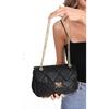 Women's Black Hand And Shoulder Quilted Bag