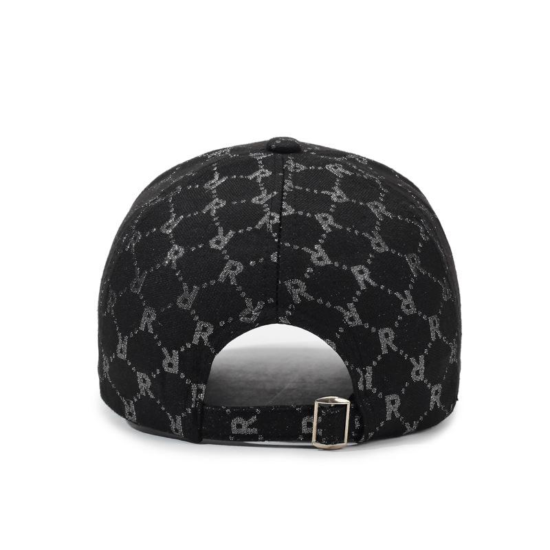 New fashion cap, wide brim, big head circumference, embroidered baseball cap, face-showing small sunscreen cap, sun hat.