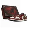 Air Jordan 1 Vintage Basketball Shoes Unisex Low Top Red 553558-040(Team-S-BOX)-Random Packaging Bags