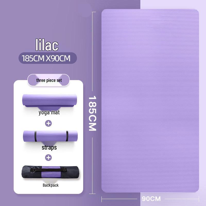 Non-Slip Thick Yoga Mat for Beginners - Indoor Fitness & Exercise Aid