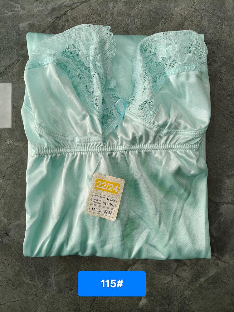 Elegantes tief ausgeschnittenes rückenfreies Spitzen-Nachthemd - Luxuriöse & bequeme Hauskleidung