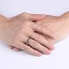 Groovy Over Ball Universe Shape Unisex Vintage Finger Ring Couple Jewelry Gift