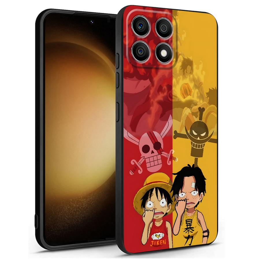 One Piece Luffy Brother Case for Honor 200 400 Lite 8X Magic5Lite X8 70 X7 90 X5b X6 X9a Black Soft Phone Cover