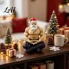 Office Desk Holiday Decor Strong Muscles Santa Claus Ornament Muscle Lines And Beard Decor 3D Printed Funny Party Decorations Christmas Decoration,