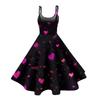 Women's  Print Sexy Off-The-Shoulder Punk Vintage Dress