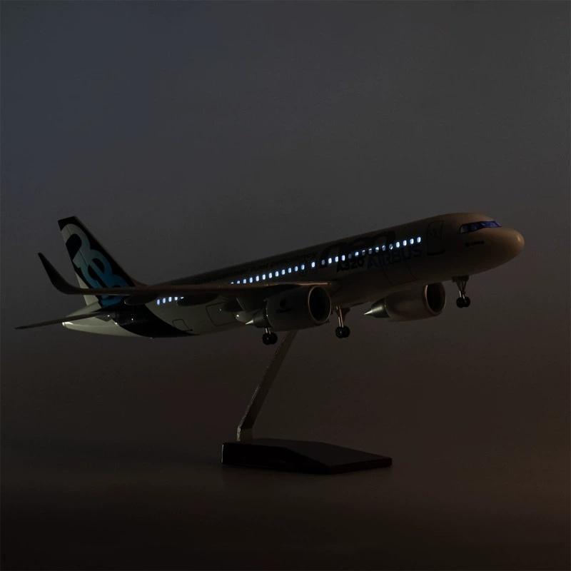 1/80 scale plane A320neo Air Airlines Model Toy Light & Wheel Landing Gear Resin Diecast airplane model toys boys kids collectib