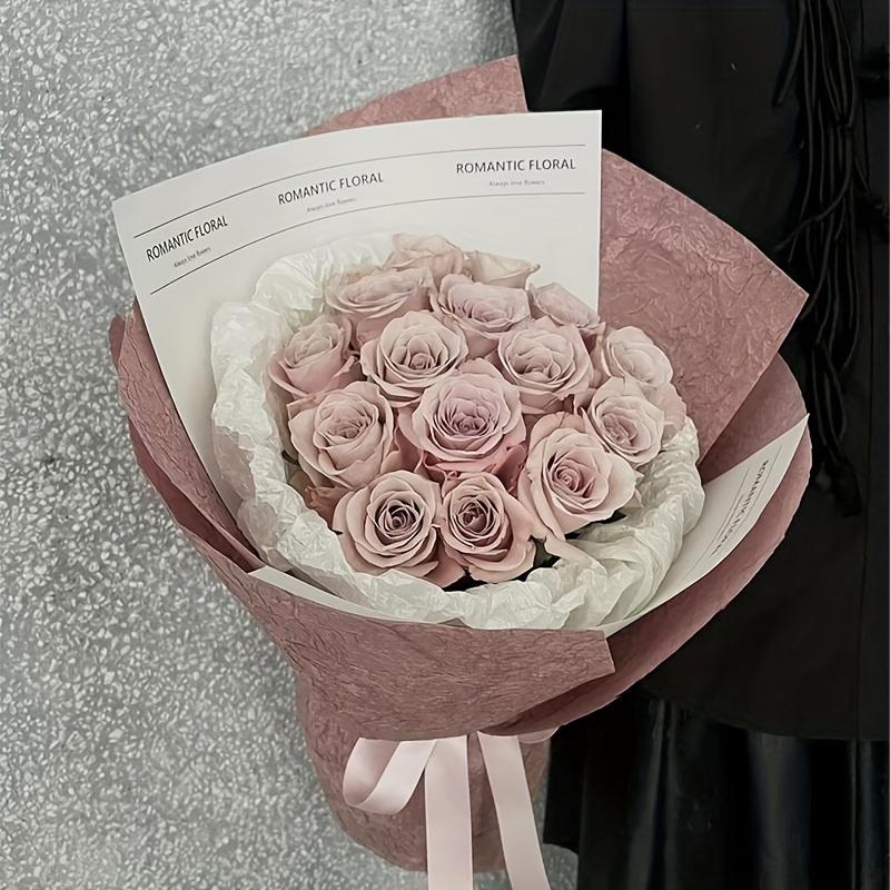 5 fogli di carta per confezioni di bouquet con texture plissettata effetto pietra, realizzata a mano, materiale per avvolgere bouquet, carta per sfondi fotografici fai da te