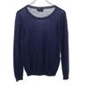 PRADA wool Long sleeve sweater 38 Navy system Knit Thin Women Used