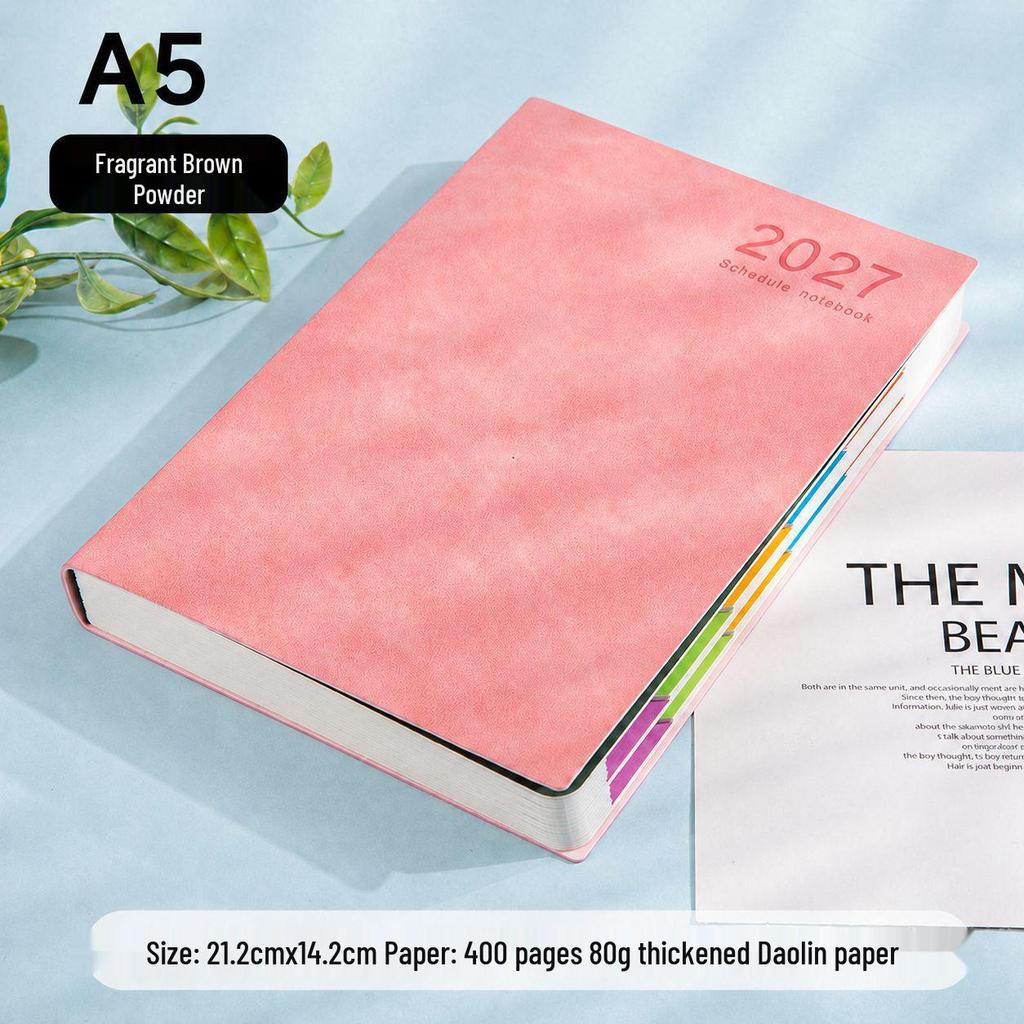 2026 Daily Planner: Thickened One Page Per Day Business Diary Notebook