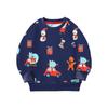 Kids' Christmas Long-Sleeve Sweatshirt with Cartoon Print for Autumn & Winter