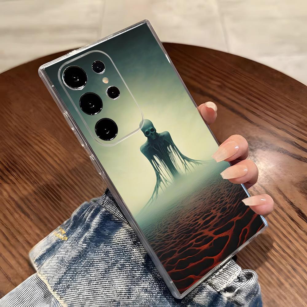 Z-ZdzislawBeksinskis Art Phone Case For Samsung S26 S25 S24 Ultra S23 Fe S22 S20 S21 Plus Plus 5G Fe Transparent Cover