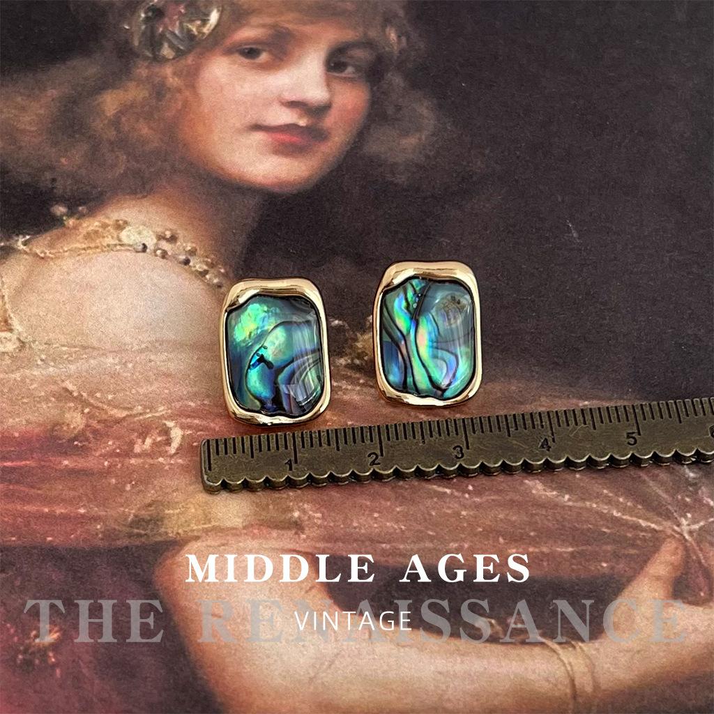 Серьги-гвоздики из перламутра в французском стиле ретро литературные серьги серьги для ушей