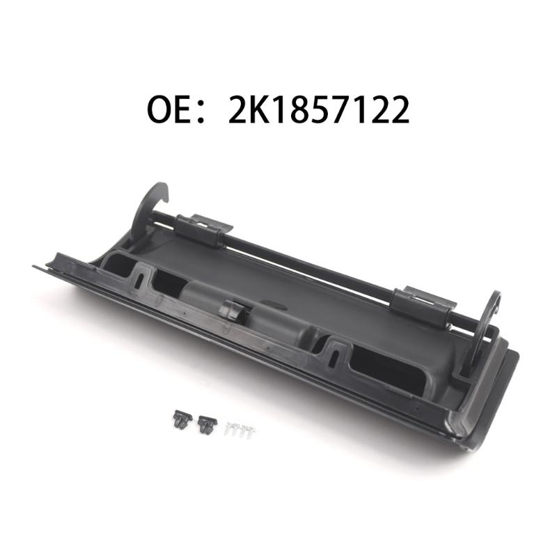 Left Side Glove Box Cover 2K1857122 for Dashboard Compartment Repair, Hinged Plastic Storage Lid, 39.7 x 15 x 7 cm, Single Replacement Part Use