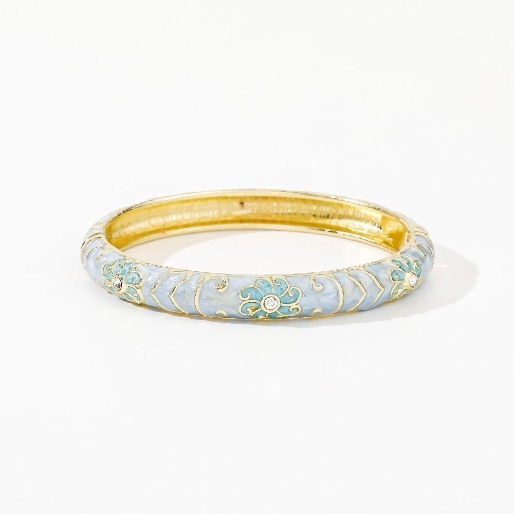 Enamel Vintage Cloisonne Bangle Traditional Women s Hand Bracelet Jewelry Gifts