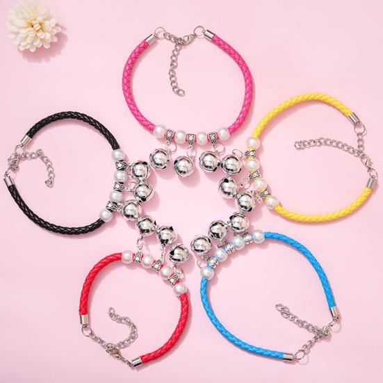 Pet Collar Exquisite Pet Neck Circle Adjustable Cats Dogs Necklace with Removable Bell Pendant Pet Supplies