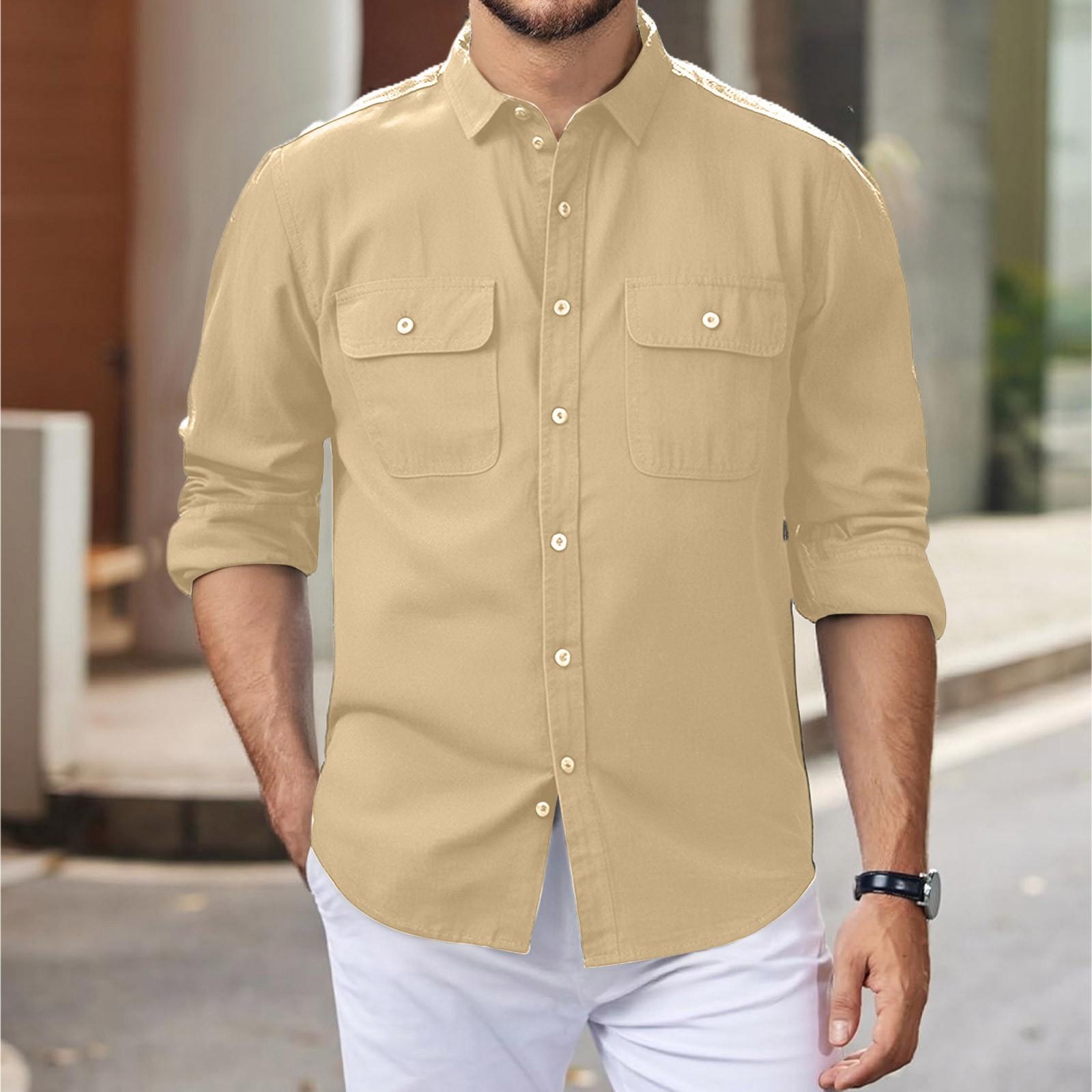 

Мужской повседневный кардиган свободного кроя для улицы, однотонный, на пуговицах, со стоячим воротником, с длинными рукавами XXL