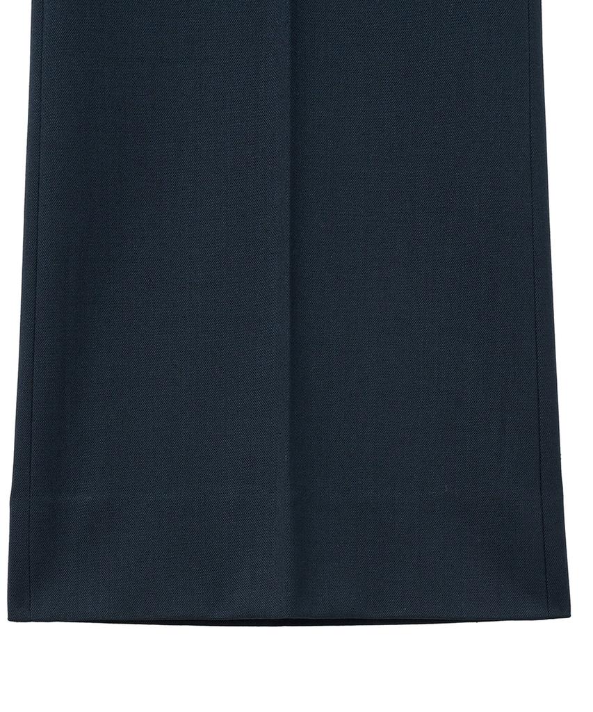 Noir Light Wool Flare Slacks (Teal Blue)