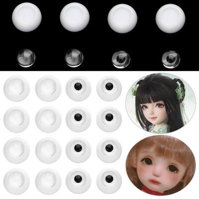 1Set New DIY Accessories Eyeball Toy Transparent&Black Eye Patch Acrylic Doll Eyes Sticking Mud Clay