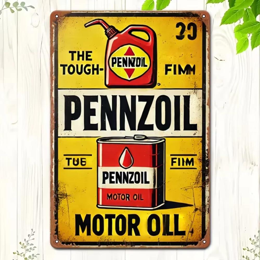 ManCavePro™ Vintage Iron Sheet Painting | Retro-Inspired Metal Sign | Ideal for Men's Lounges, Yards & Garages Decor