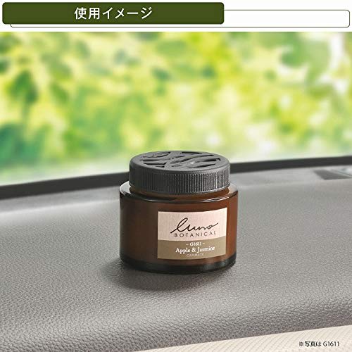 CARMATE G1611 Car Deodorant Air Freshener Luno Botanical Gel Stand-up Apple & Jasmine 60g