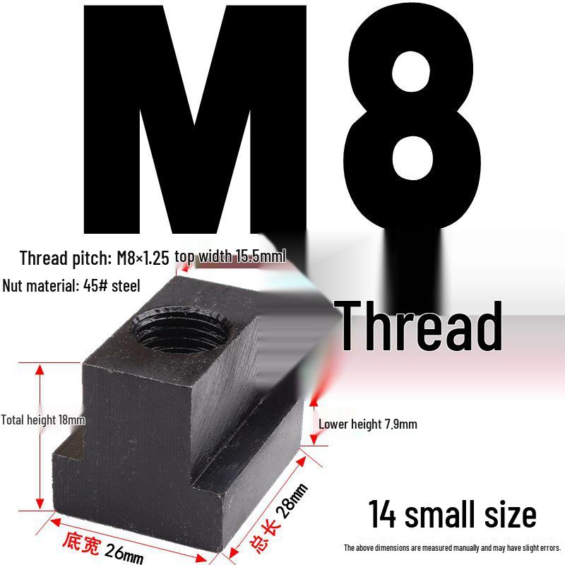 Kangfei 45# Steel T-Nut for M6-M20 Bolts