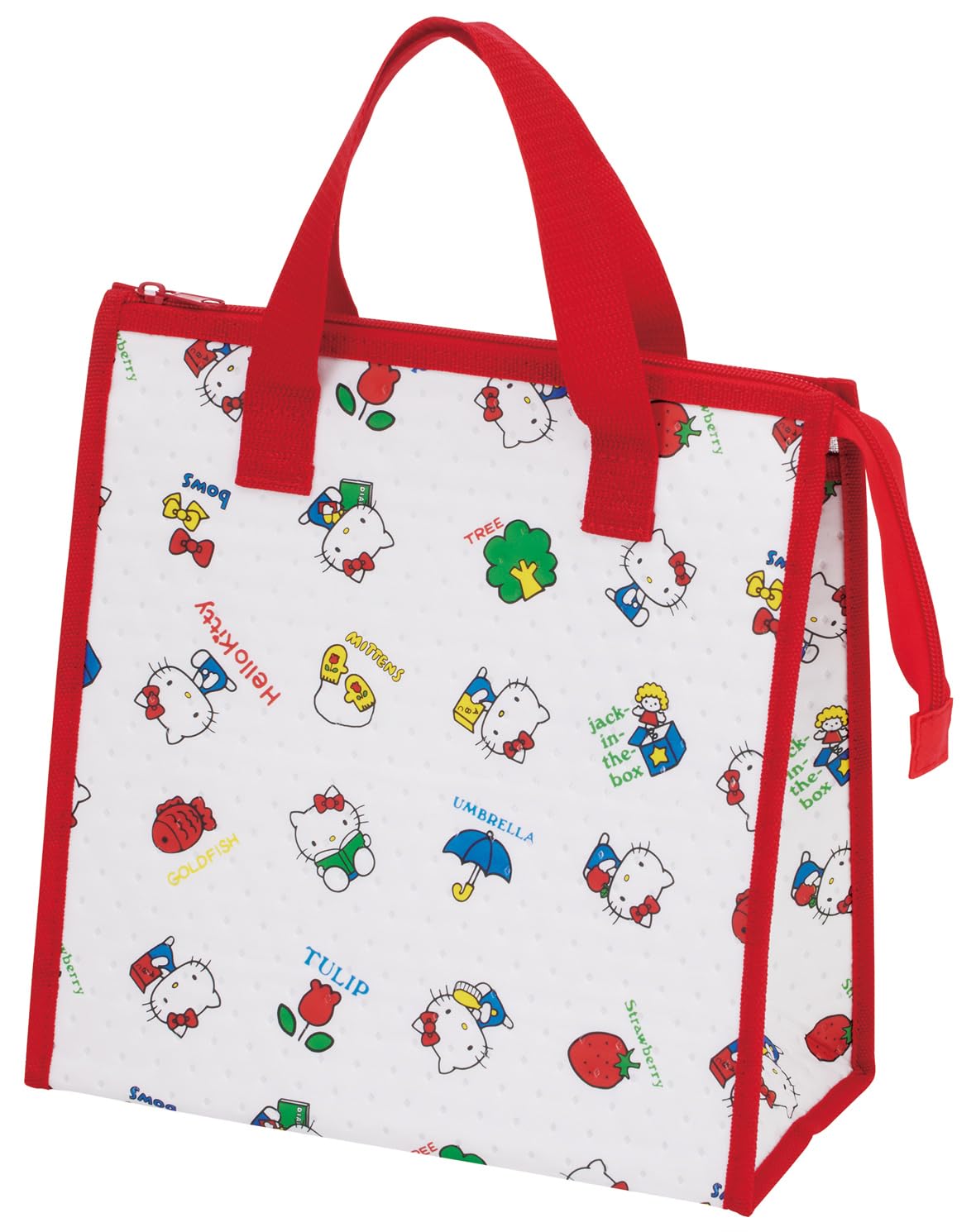 Сумка для ланча скейтера Sanrio Hello Kitty, ретро-узор, нетканый материал, термоизолированная, FBC1-A