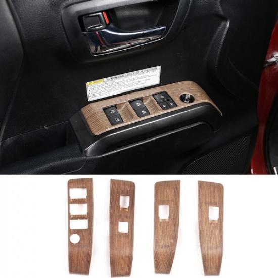 Multicolor ABS Door Window Lift Switch Button Trim For Toyota Tacoma 2016-
