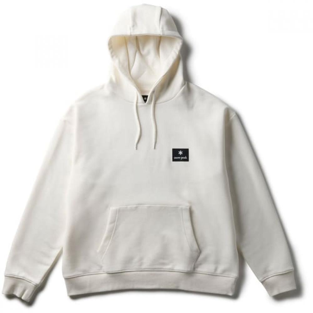Snow Peak Худи с квадратным логотипом New Standard Мужское Худи Цвет Off White Размер L Nsd Sw 25au002