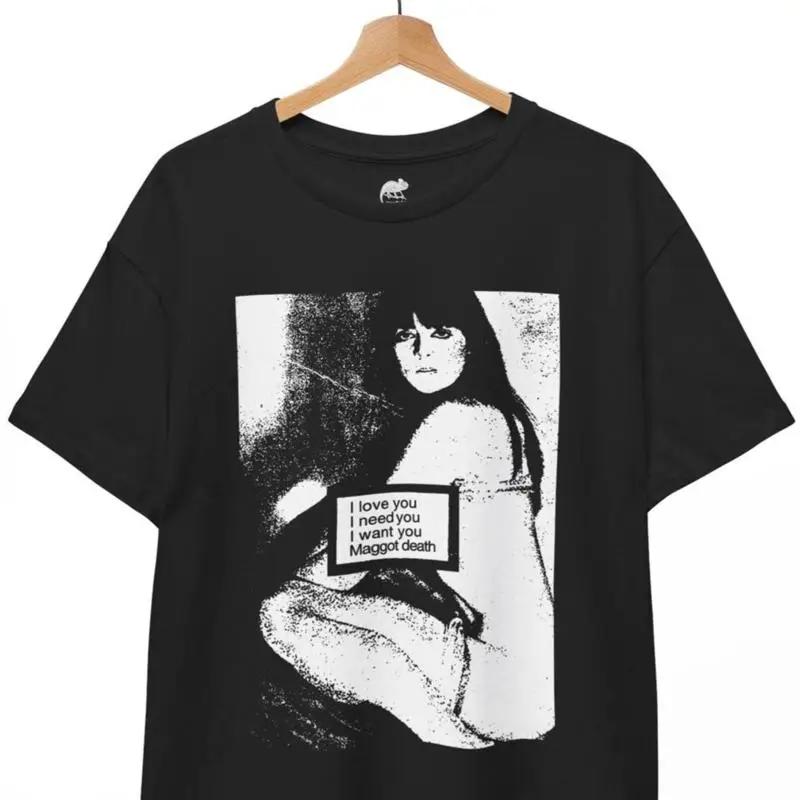 Maggot Death T-Shirt, Music Band Rock N Roll Punk Unisex Tee S разноцветный