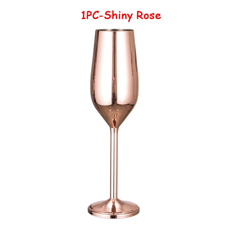 2Pcs Wine Party Champagne Coupes Cocktail Glass Champagne Flutes Wine Cup Goblet Plating Beer Rose Gold Glass Whiskey Cups