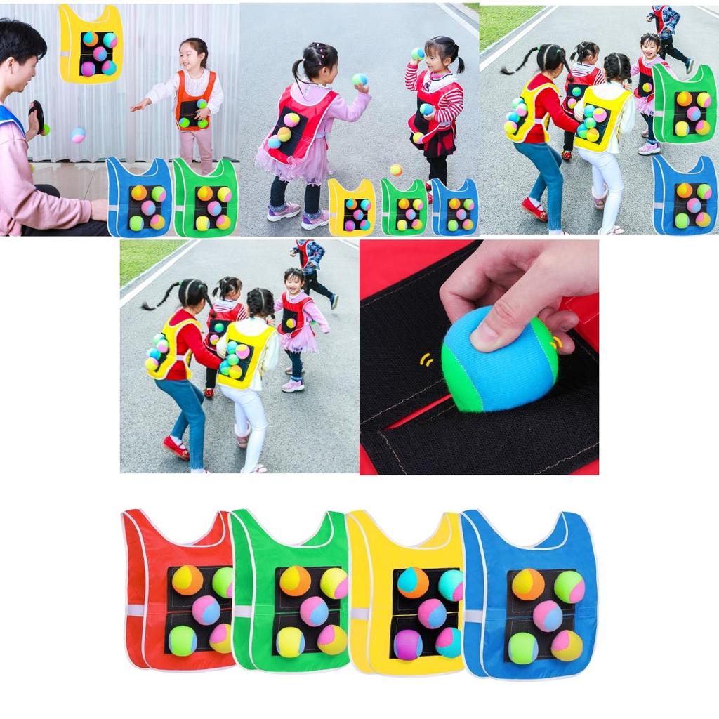 Soft And Fluffy Children's Sticky Ball Outdoor Toy With 4/5 Bonus Balls